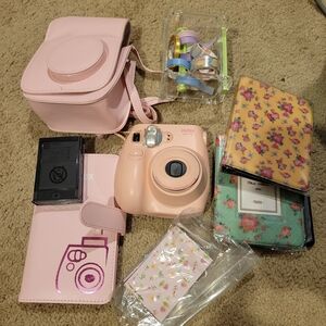 Pink Instax Mini Camera Bundle